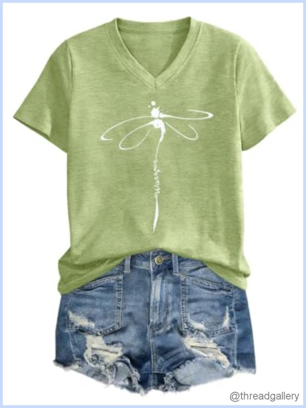Women's V-Neck Boho Floral Graphic T-Shirt Cotton Polyester Short Sleeve Tee